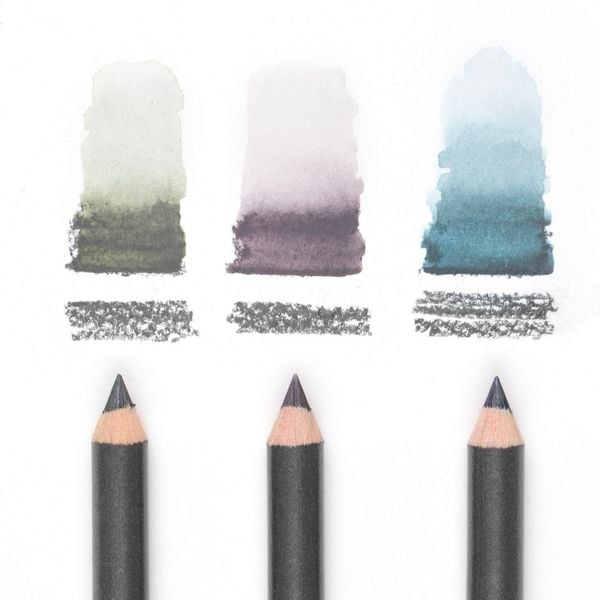 Produktbild: Cretacolor K&uuml;nstlerstifte Aquarellgraphit Pocket Set, 6er Metalletui