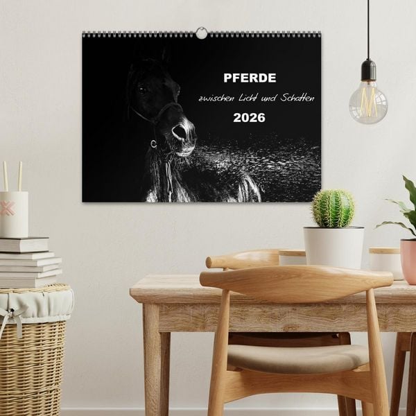 Produktbild: Pferde zwischen Licht und Schatten (Wandkalender 2026 DIN A3 quer), CALVENDO Monatskalender