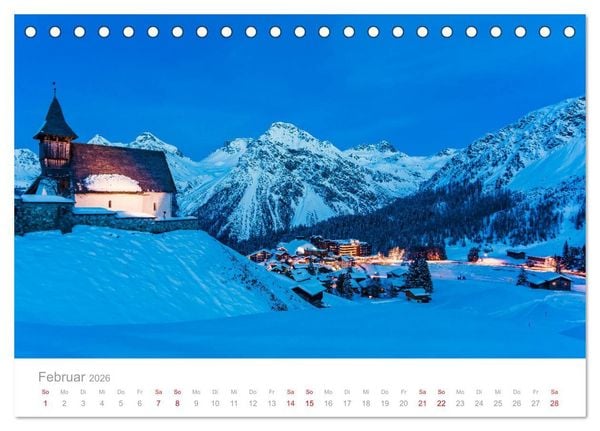 Produktbild: TRAUMZIELE DER SCHWEIZ Impressionen (Tischkalender 2026 DIN A5 quer), CALVENDO Monatskalender