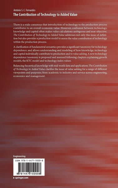 Produktbild: The Contribution of Technology to Added Value