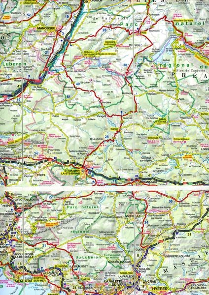 Produktbild: MoTourMaps Provence-Alpes-Côte d'Azur (Französische Alpen Süd) Auto- und Motorradkarte 1:300.000