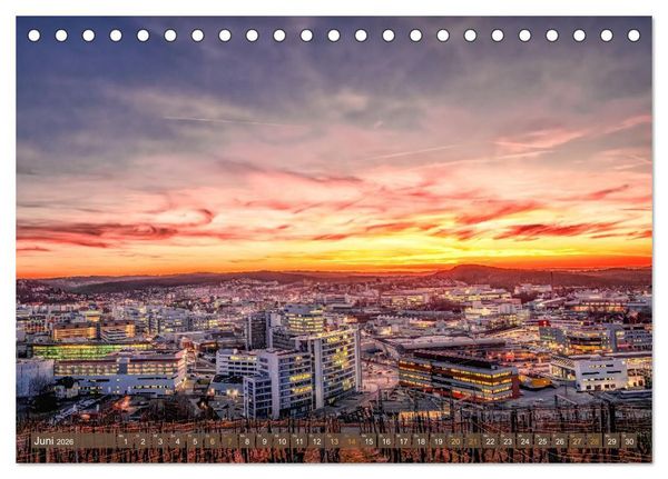 Produktbild: Malerisches Stuttgart (Tischkalender 2026 DIN A5 quer), CALVENDO Monatskalender