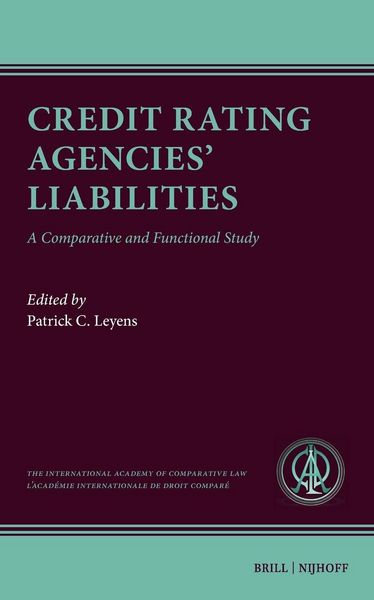 Produktbild: Credit Rating Agencies' Liabilities
