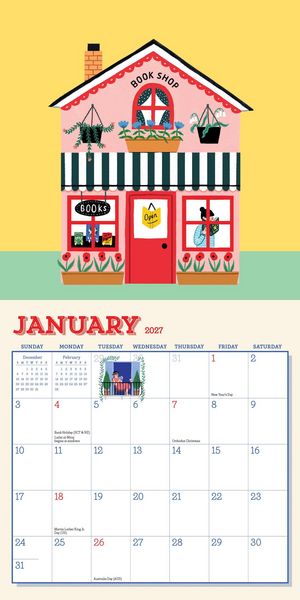 Produktbild: Maguire, H: Book Nerd Mini Wall Calendar 2027