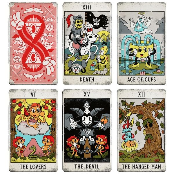 Produktbild: Mystical Medleys Vintage Cartoon Tarot Deck