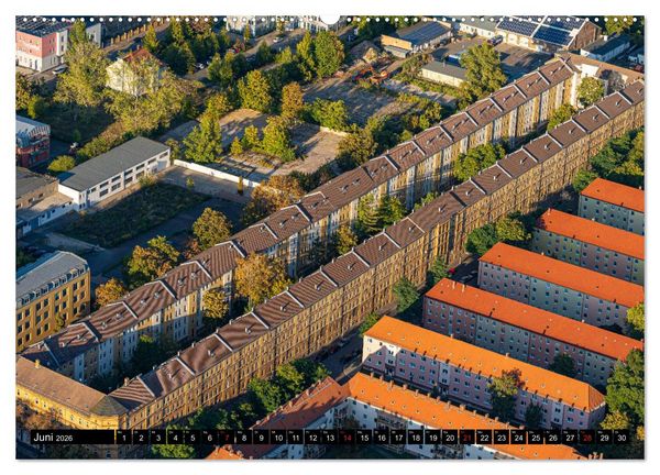 Produktbild: Halle an der Saale von oben (hochwertiger Premium Wandkalender 2026 DIN A2 quer), Kunstdruck in Hochglanz