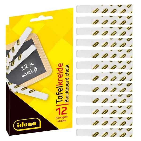 Produktbild: Idena Tafelkreide wei&szlig; 12 St&uuml;ck
