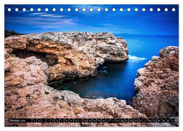 Produktbild: MALLORCA BEI NACHT (Tischkalender 2026 DIN A5 quer), CALVENDO Monatskalender