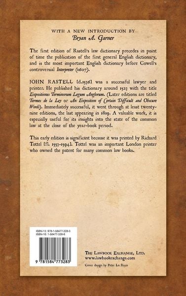 Produktbild: An Exposition of Certaine Difficult and Obscure Wordes, and Termes of the Lawes of this Realme