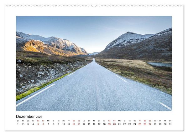 Produktbild: Norwegen Magisches Licht (hochwertiger Premium Wandkalender 2026 DIN A2 quer), Kunstdruck in Hochglanz