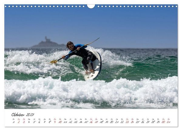 Produktbild: Surfen in der Bretagne (Wandkalender 2027 DIN A3 quer), CALVENDO Monatskalender