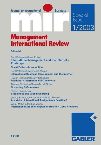 Produktbild: Mir: Management International Review