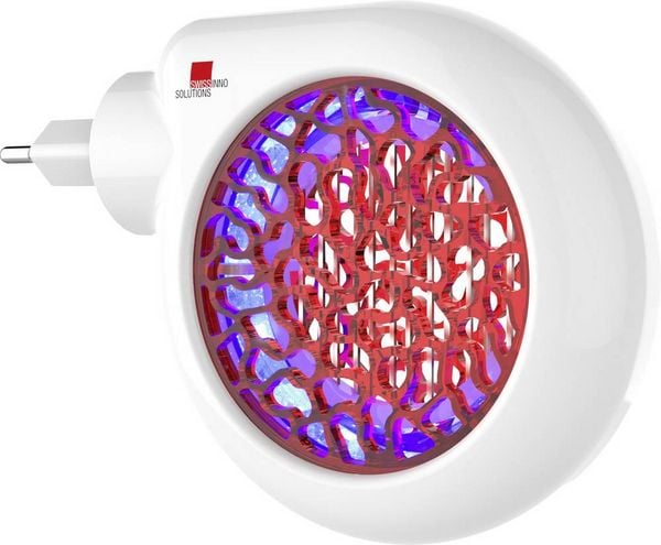 Produktbild: Swissinno Premium Mini 3W 1 243 001 UV-Insektenf&auml;nger UV-Licht, Stromgitter 3 W (L x B x H) 145 x 35 x 100 mm Wei&szlig;, Rot 1 St.