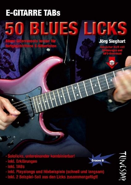 Produktbild: E-Gitarre TABs - 50 Blues Licks