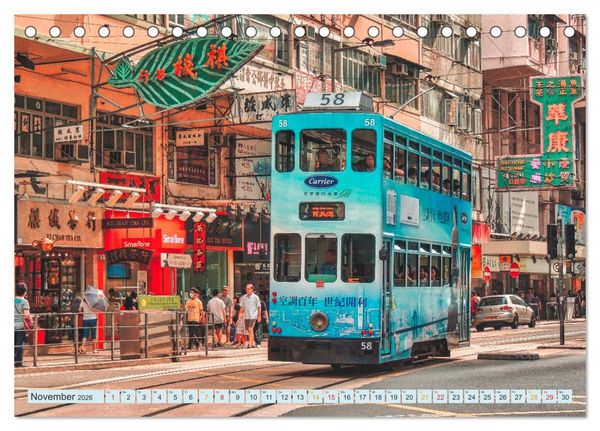 Produktbild: Hongkong Street (Tischkalender 2026 DIN A5 quer), CALVENDO Monatskalender