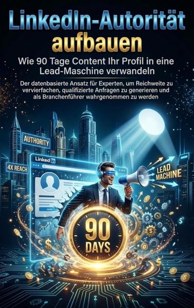 Produktbild: LinkedIn-Autorit&auml;t aufbauen: Wie 90 Tage Content Ihr Profil in eine Lead-Maschine verwandeln
