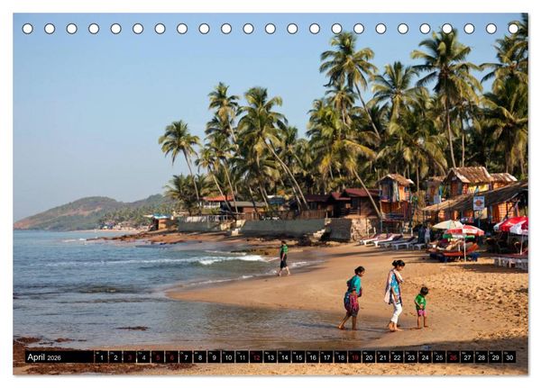 Produktbild: Indien - Goa (Tischkalender 2026 DIN A5 quer), CALVENDO Monatskalender