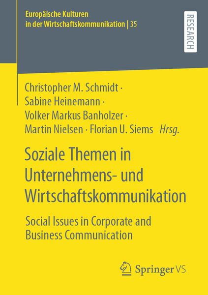 Produktbild: Soziale Themen in Unternehmens- und Wirtschaftskommunikation