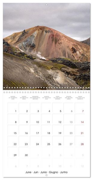 Produktbild: Iceland - Colorful Mountains (Wall Calendar 2026 12 &times; 12 Inch) CALVENDO 12 Month Wall Calendar
