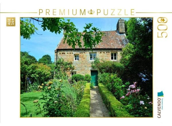 CALVENDO Puzzle Haus mit Garten auf Jersey | 500 Teile Lege-Größe 48 × 36 cm Foto-Puzzle für Erwachsene