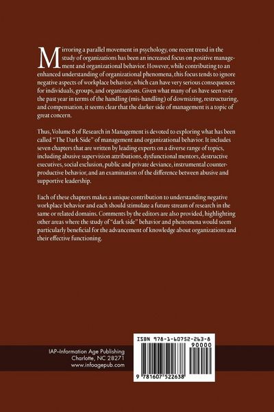 Produktbild: The Dark Side of Management (PB)