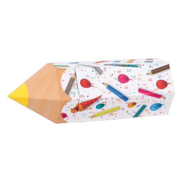 Produktbild: Idena Geschenkbox Stiftform Schult&uuml;te 10x27x9cm