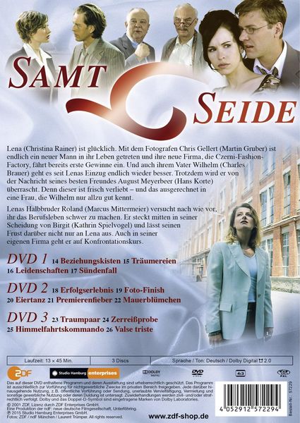 Produktbild: Samt & Seide - Staffel 2/Folgen 14-26 [3 DVDs]