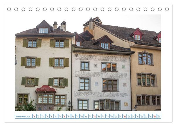 Produktbild: Schaffhausen - n&ouml;rdlichste Stadt der Schweiz (Tischkalender 2026 DIN A5 quer), CALVENDO Monatskalender