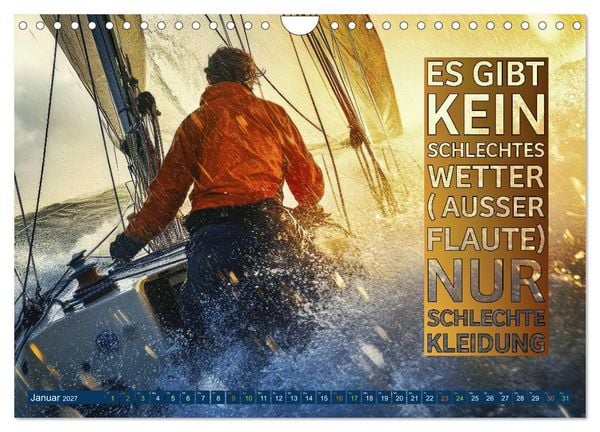 Produktbild: Segeln - mit einem Augenzwinkern (Wandkalender 2027 DIN A4 quer), CALVENDO Monatskalender