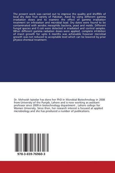 Produktbild: Preservation of Dry Dates by cobalt-60 Gamma Radiation