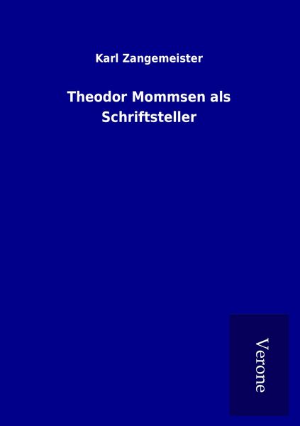 Produktbild: Theodor Mommsen als Schriftsteller