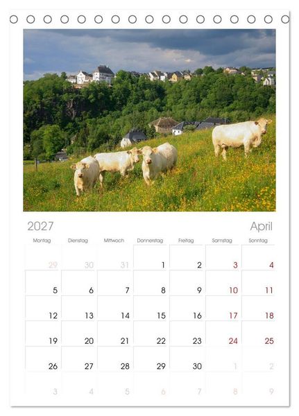 Produktbild: Tischplaner 2027 - Burgen in Deutschland (A5 Tischkalender zum Aufstellen) CALVENDO
