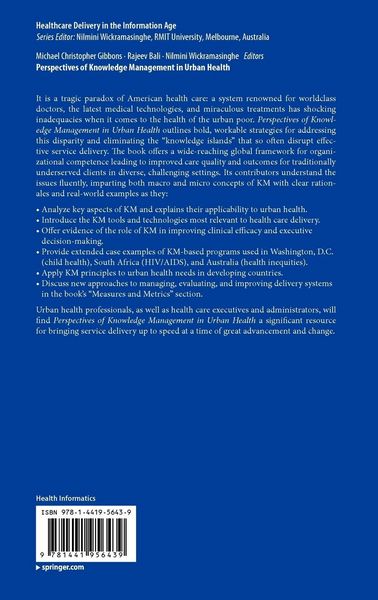 Produktbild: Perspectives of Knowledge Management in Urban Health