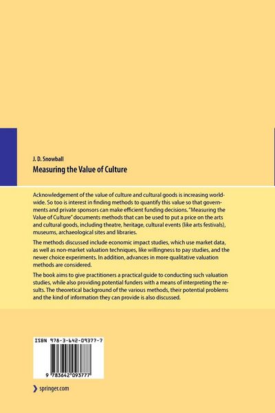 Produktbild: Measuring the Value of Culture