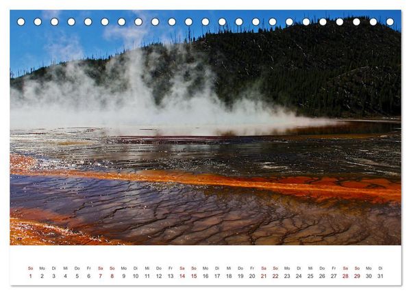 Produktbild: Im Farbenspiel des Yellowstone Natl. Park (Tischkalender 2026 DIN A5 quer), CALVENDO Monatskalender