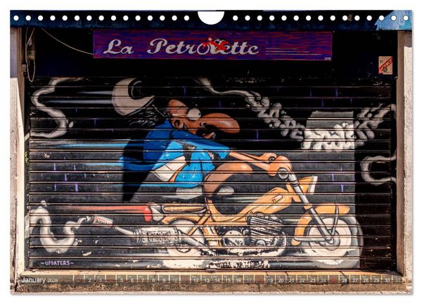Produktbild: Streetart for Globetrotters (Wall Calendar 2026 DIN A4 landscape), CALVENDO 12 Month Wall Calendar