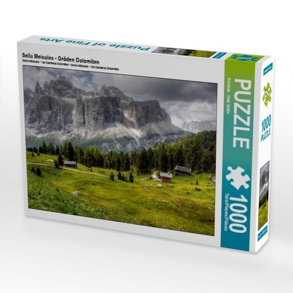 Produktbild: CALVENDO Puzzle Sella Meisules - Gr&ouml;den Dolomiten | 1000 Teile Lege-Gr&ouml;&szlig;e 64x48cm Foto-Puzzle f&uuml;r gl&uuml;ckliche Stunden