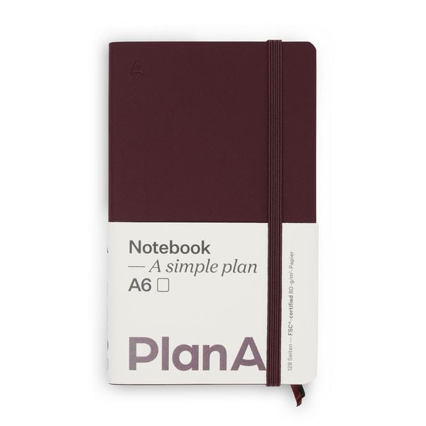 Produktbild: Notizbuch A6 Softcover Cozy Fig Blanko, 128 Seiten