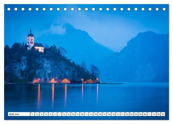 Produktbild: Ein Fr&uuml;hling am Traunsee - Vertr&auml;umte Ansichten (Tischkalender 2026 DIN A5 quer), CALVENDO Monatskalender
