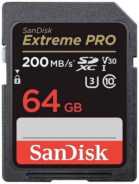 SanDisk Extreme PRO SDXC-Karte 64GB Class 10 UHS-I stoßsicher, Wasserdicht