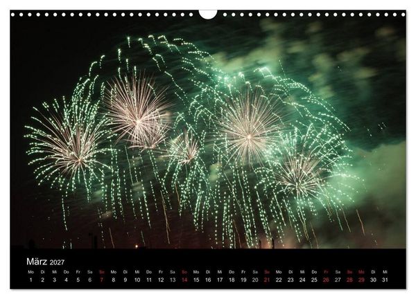 Produktbild: Feuerwerk (Wandkalender 2027 DIN A3 quer), CALVENDO Monatskalender