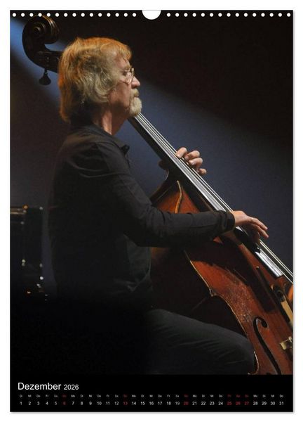 Produktbild: Jazz Momente - Kalender 2026 - (Wandkalender 2026 DIN A3 hoch), CALVENDO Monatskalender