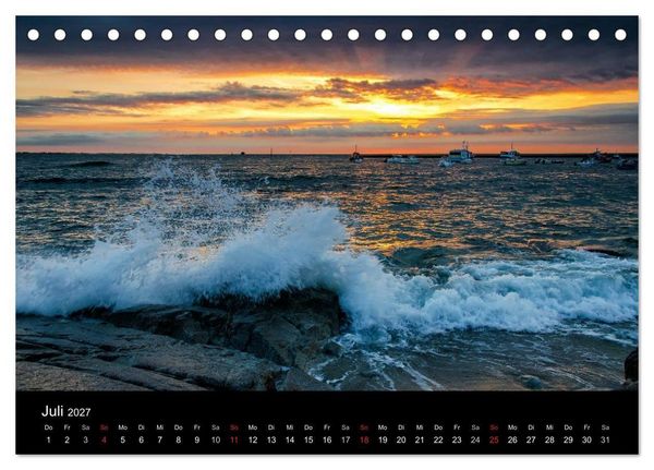 Produktbild: Faszination Meer und Wolken (Tischkalender 2027 DIN A5 quer), CALVENDO Monatskalender