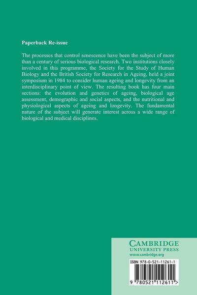 Produktbild: The Biology of Human Ageing
