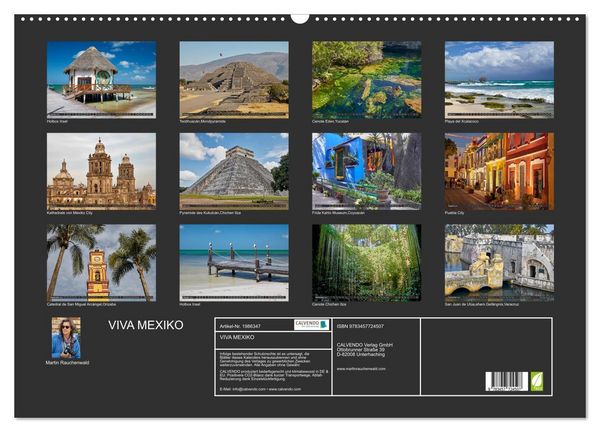 Produktbild: VIVA MEXIKO (Wandkalender 2026 DIN A2 quer), CALVENDO Monatskalender