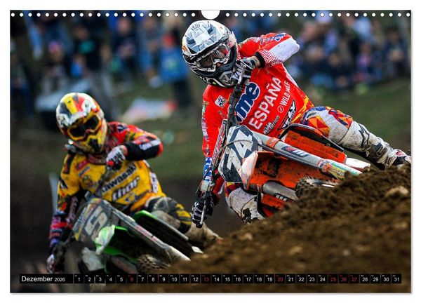 Produktbild: Blickpunkte Motocross (Wandkalender 2026 DIN A3 quer), CALVENDO Monatskalender