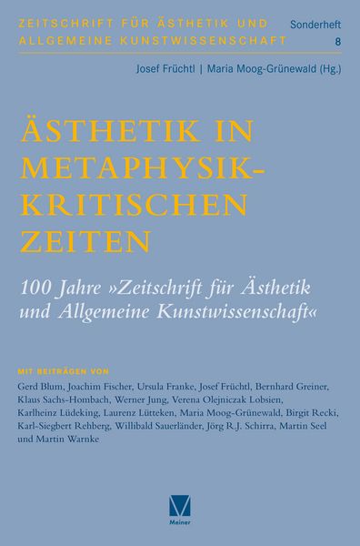 Produktbild: &Auml;sthetik in metaphysikkritischen Zeiten