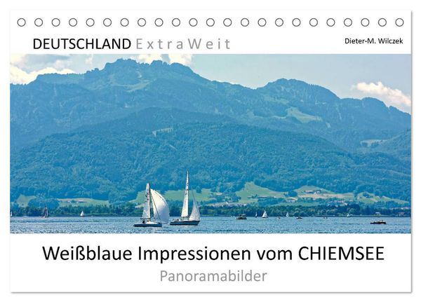 Weißblaue Impressionen vom Chiemsee (Tischkalender 2025 DIN A5 quer), CALVENDO Monatskalender