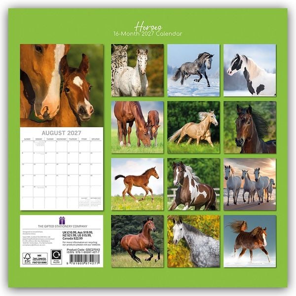 Produktbild: Horses &ndash; Pferde 2027 &ndash; 16-Monatskalender