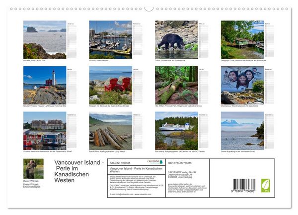 Produktbild: Vancouver Island - Perle im Kanadischen Westen (hochwertiger Premium Wandkalender 2026 DIN A2 quer), Kunstdruck in Hochglanz